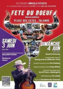 (57) TALANGE / WEEK-END FETE DU BOEUF LES 03 ET 04 JUIN 2023